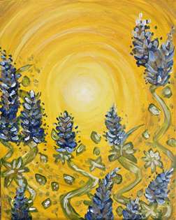 Shimmering Texas Bluebonnets