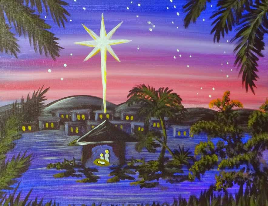 Silent Night - Pinot's Palette Painting