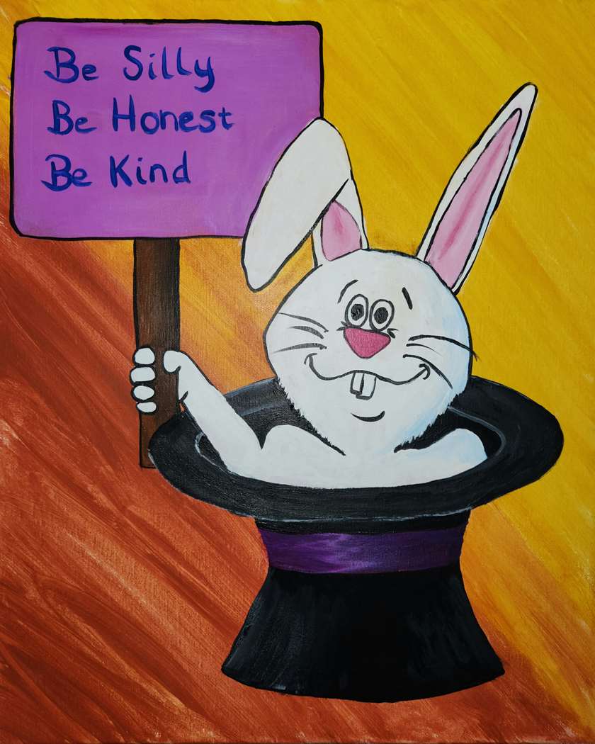 Silly Rabbit - Pinot's Palette Painting