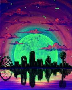 Dallas Skyline Aglow