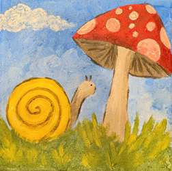 Snail Garden Stone