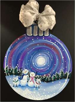 Snow Family Snow Globe - Ornament