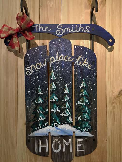 Snow Place Like Home Sled