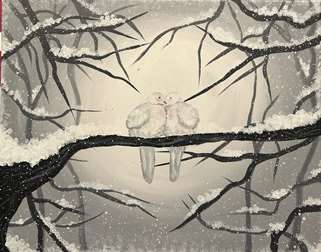 Snowy Lovebirds 