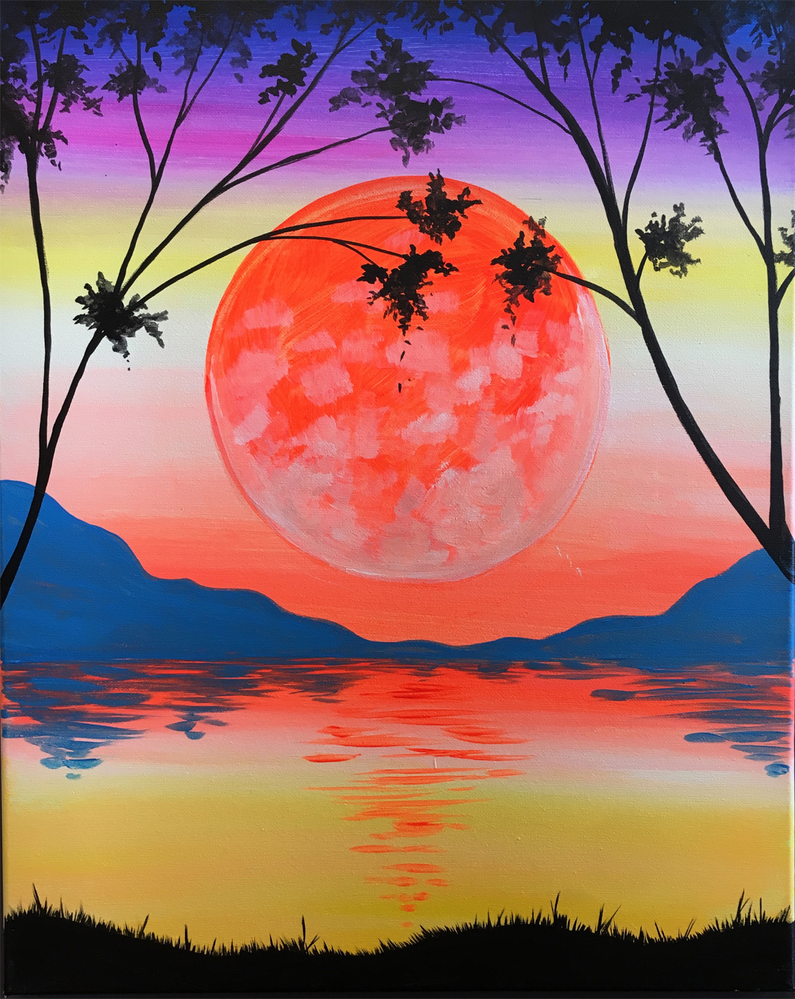 Solstice Sunset - Pinot's Palette Painting