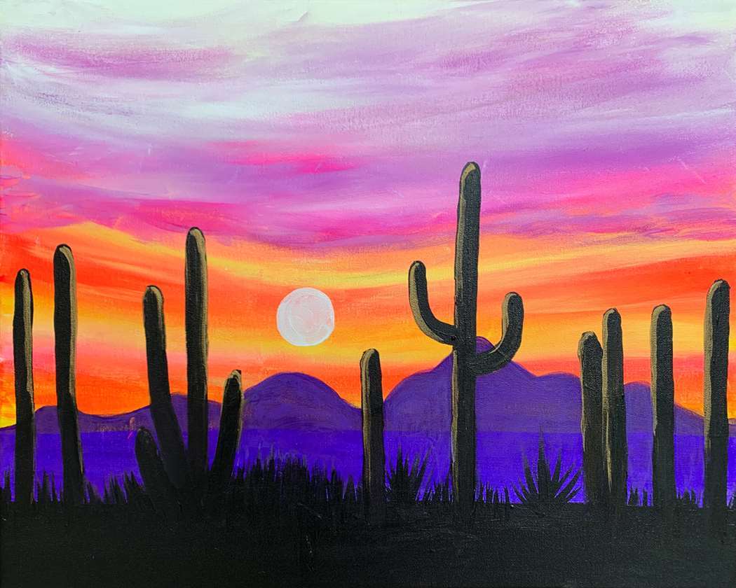 Simple Sunset Paintings