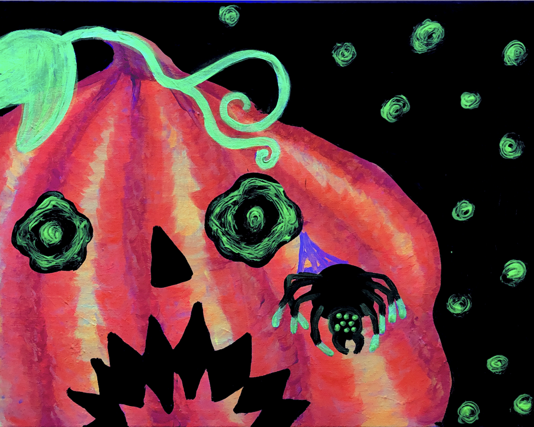 Spooky Blacklight Family Painting Party!