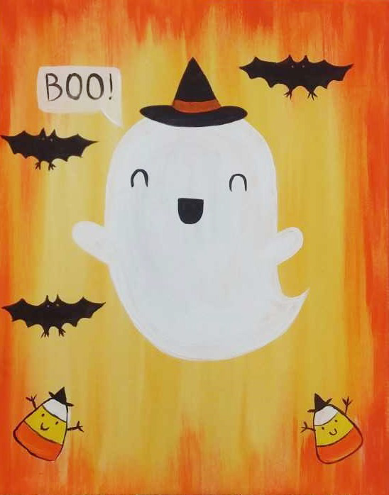 Spooky - Pinot's Palette Painting