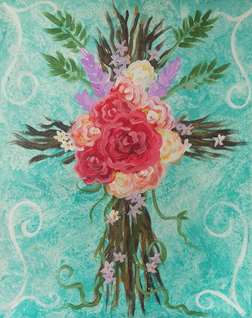 Spring Cross - Pinot's Palette Painting