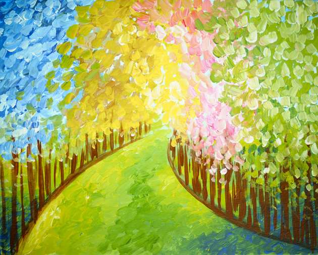 Spring Journey Spring Journey - Pinot's Palette Painting