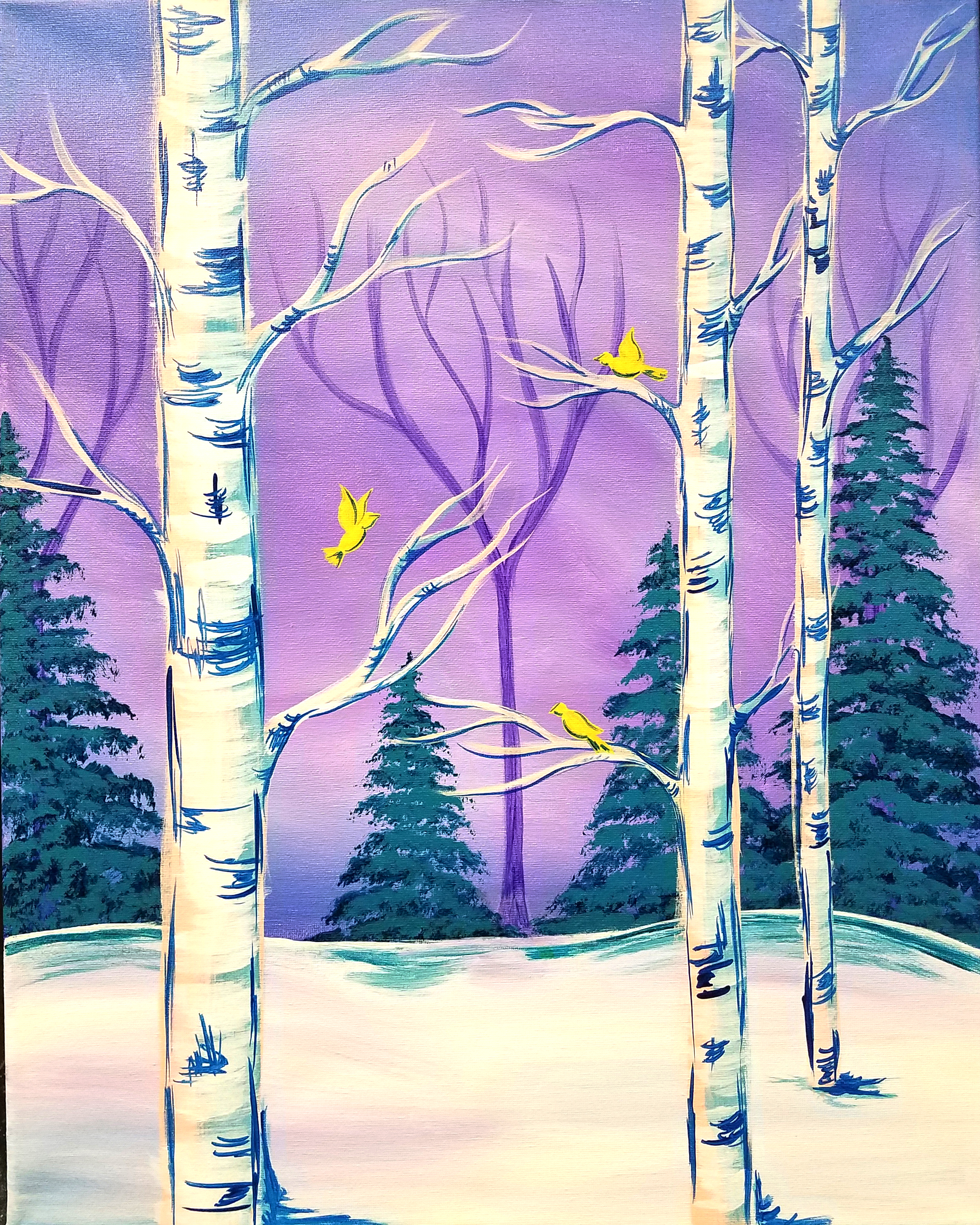 Spring Thaw - Pinot's Palette Painting
