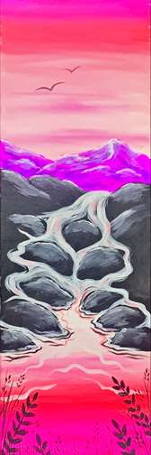 Springs Stream in Black Light