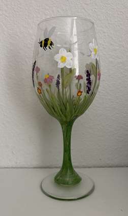 Springtime Garden Glass