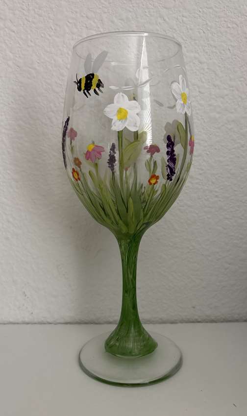 Springtime Garden Glass