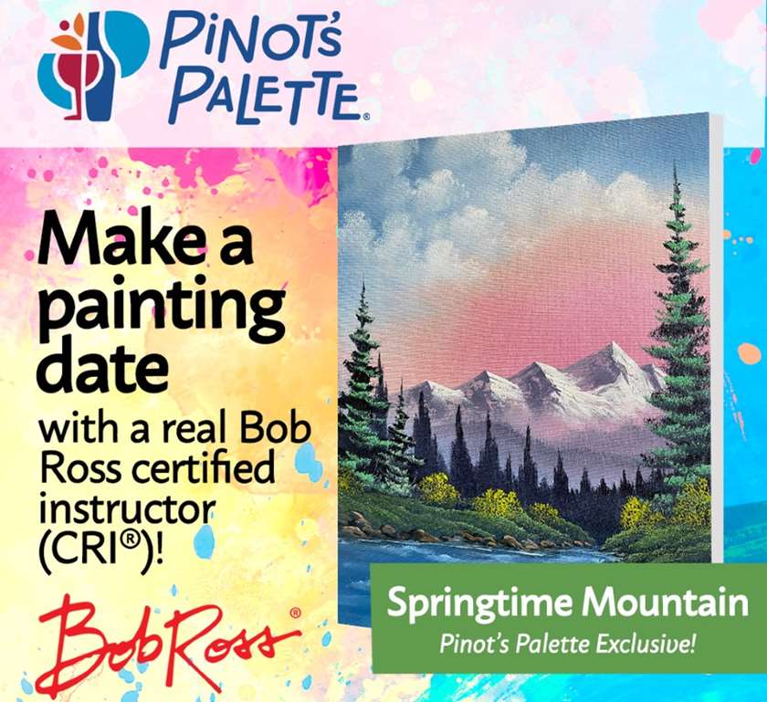 The first Saturday every month we will host a new Bob Ross painting!