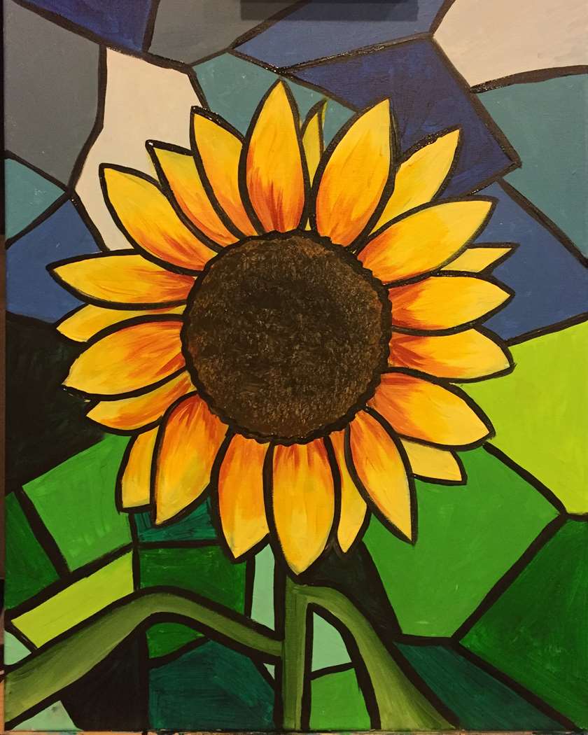Stained Glass Sunflower Sun Mar 15 3pm At Montrose