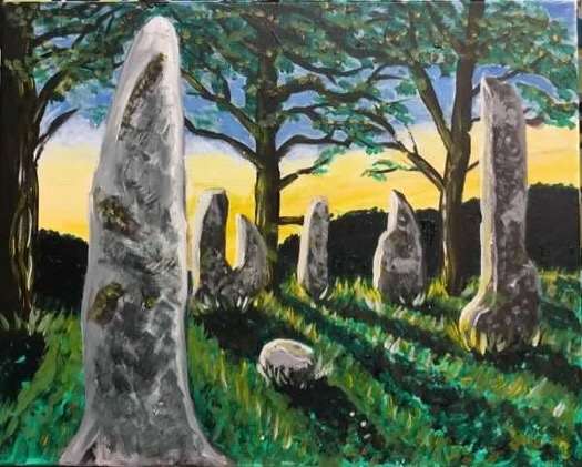 Standing Stones - Pinot's Palette Painting