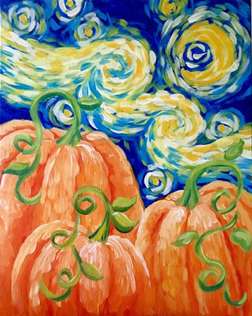 Starry Night in the Pumpkin Patch