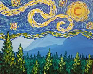 Starry Night over Blue Ridge