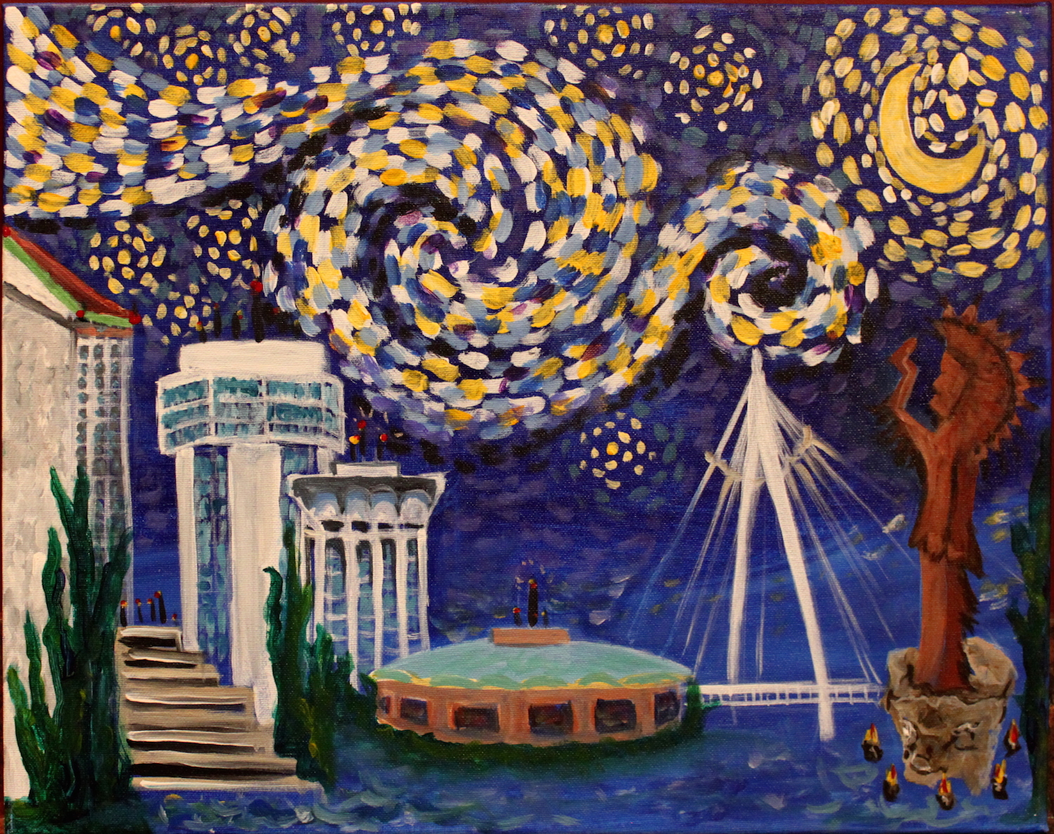 Starry Night Over Wichita Pinot s Palette Painting