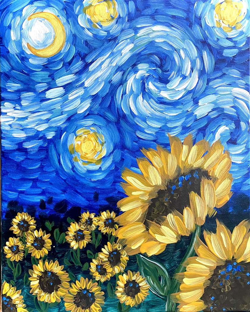 2 favs in 1!  Van Gogh + Sunflowers!!!!