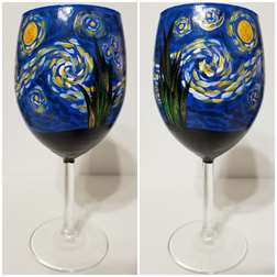 Starry Night Wine Glass Class