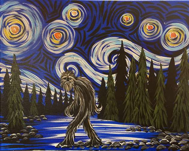 Starry Sasquatch Night