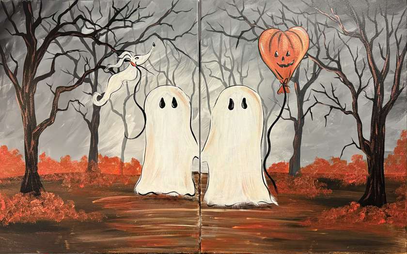 Date Night or Paint on a Single Canvas! Happy Sweetest Day!