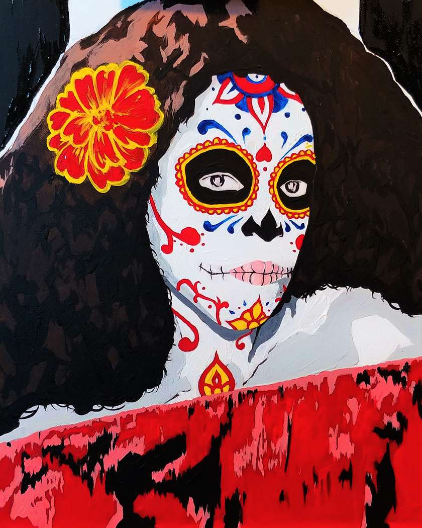 Sugar skull selfies! Register and submit images by Oct 7th!