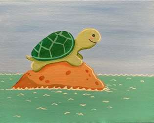 Sunbathing Turtle