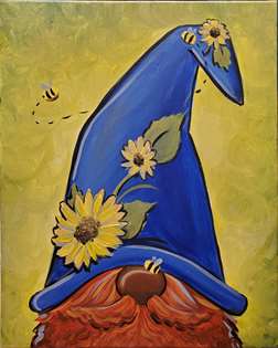 Sunflower Gnome Hat