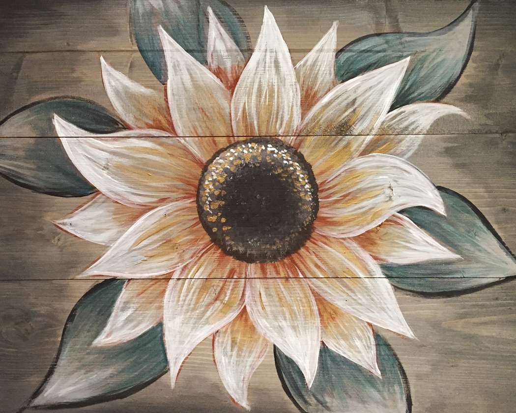 PAINT ON A 12X14 INCH WOOD BOARD! ADORABLE 🌻
