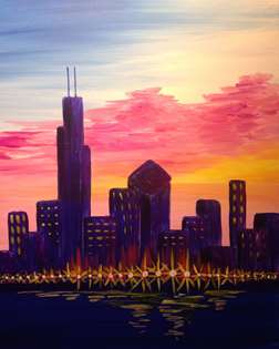 Paint the Philadelphia Skyline in Philly at Sunset! 