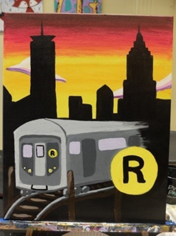 Sunset Subway Ride