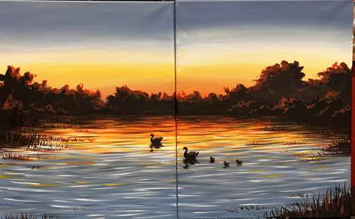 Sunset Swim Date Night