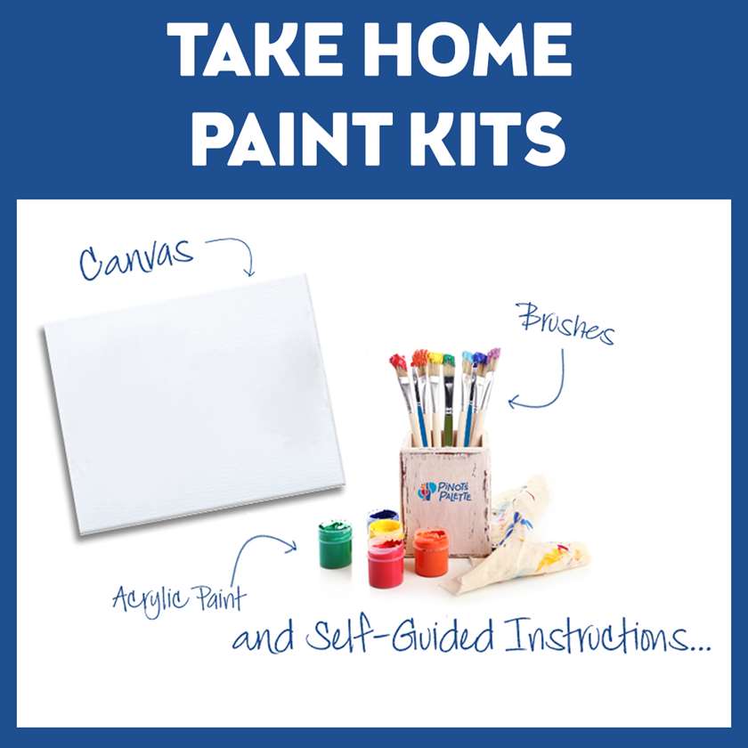 Paint at Home - Recorded Classes! Pickup Monday, Wednesday or Friday
