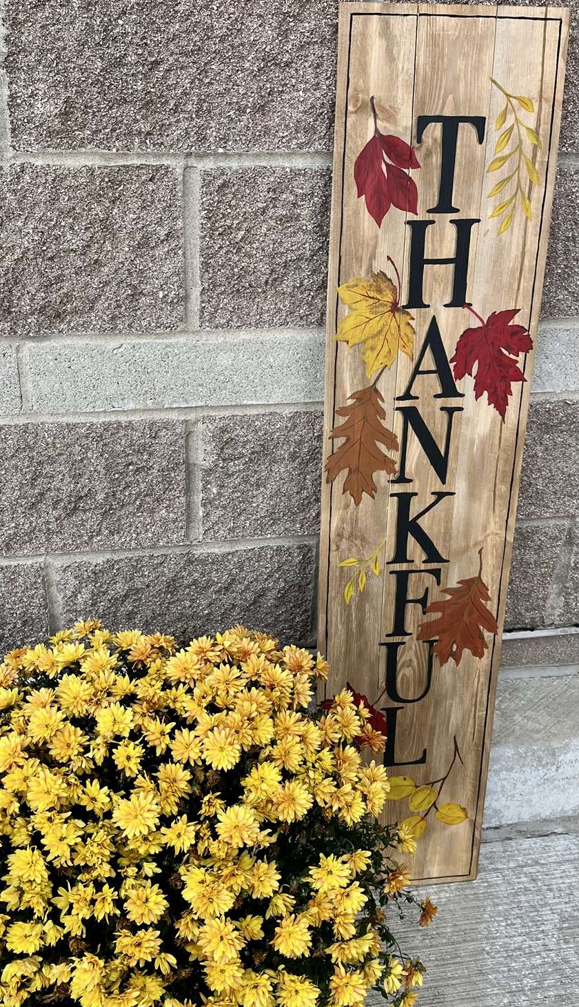 Thankful Porch Leaner 