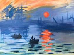 Monet's Impression Sunrise Written Instructions