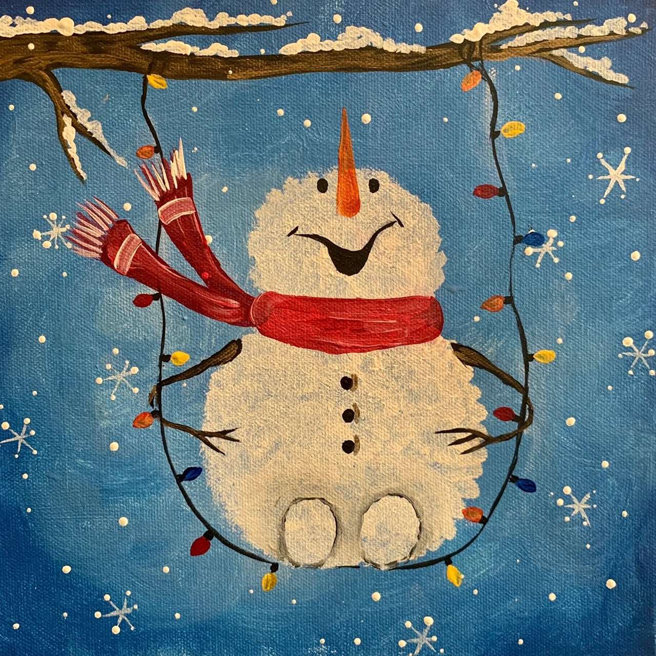 Swinging Snowman Written Instructions