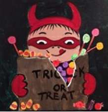 Trick or Treater Devil Written Instructions