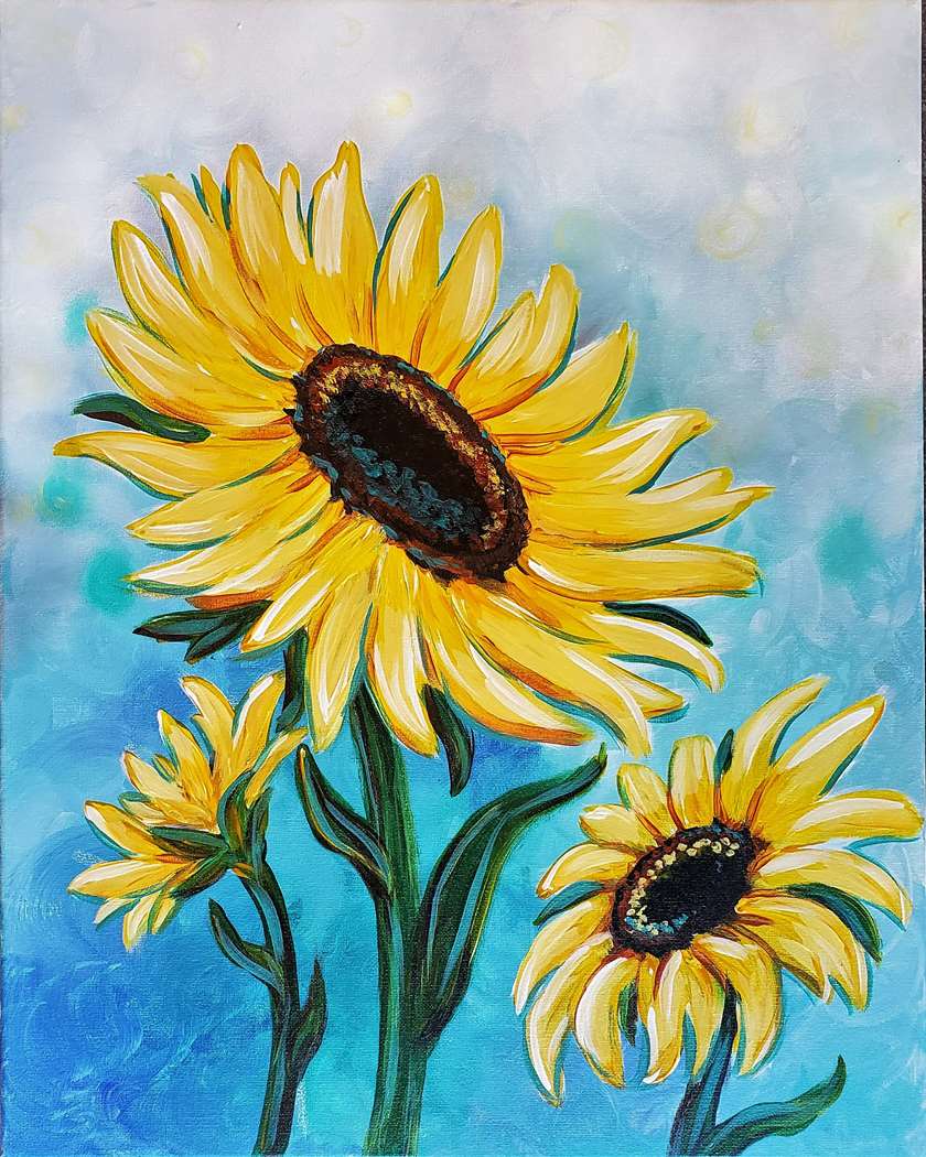 We want Spring NOW!!!! What better way than with SUNFLOWERS!!!