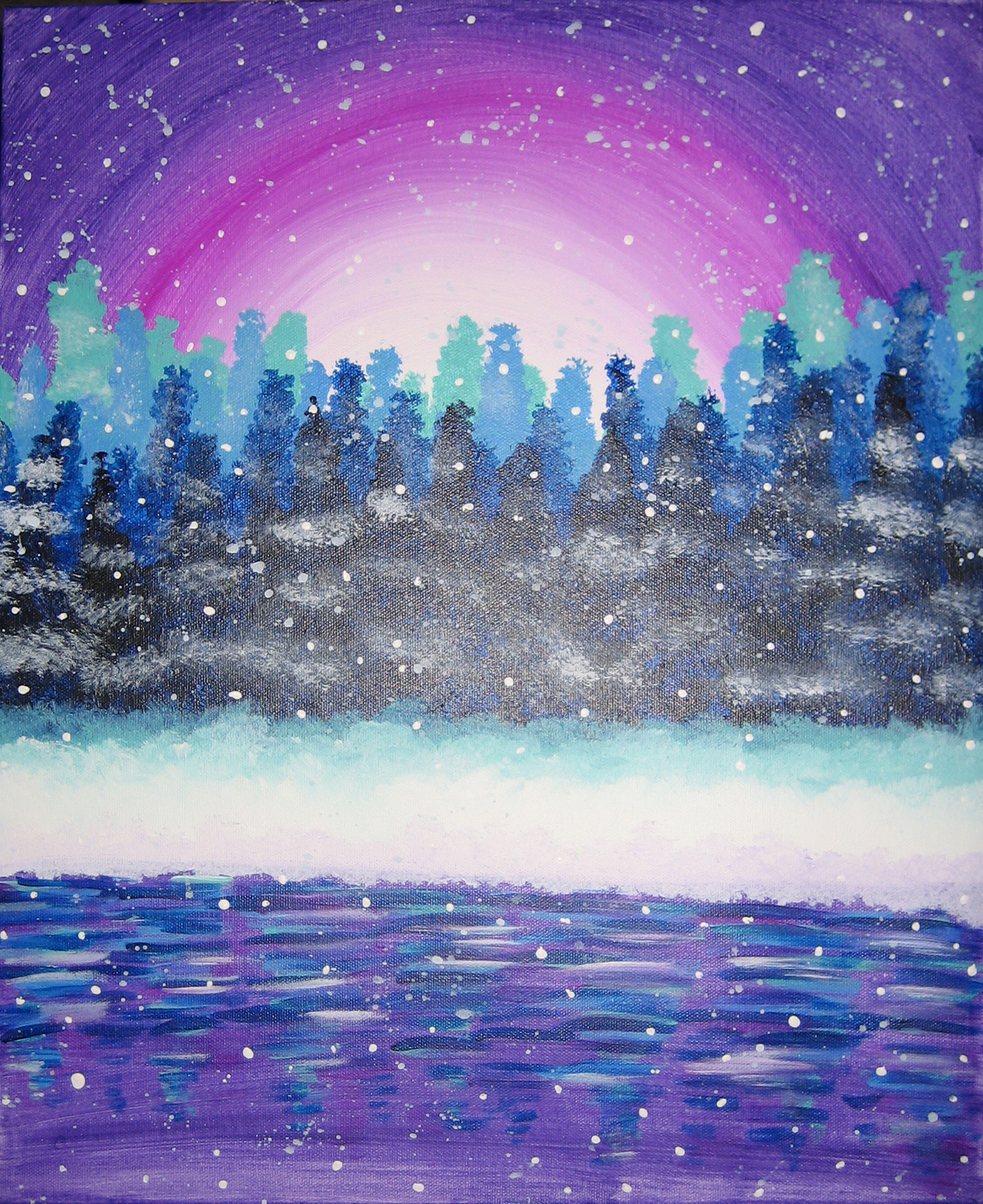 Tranquil Snowfall - Pinot's Palette Painting
