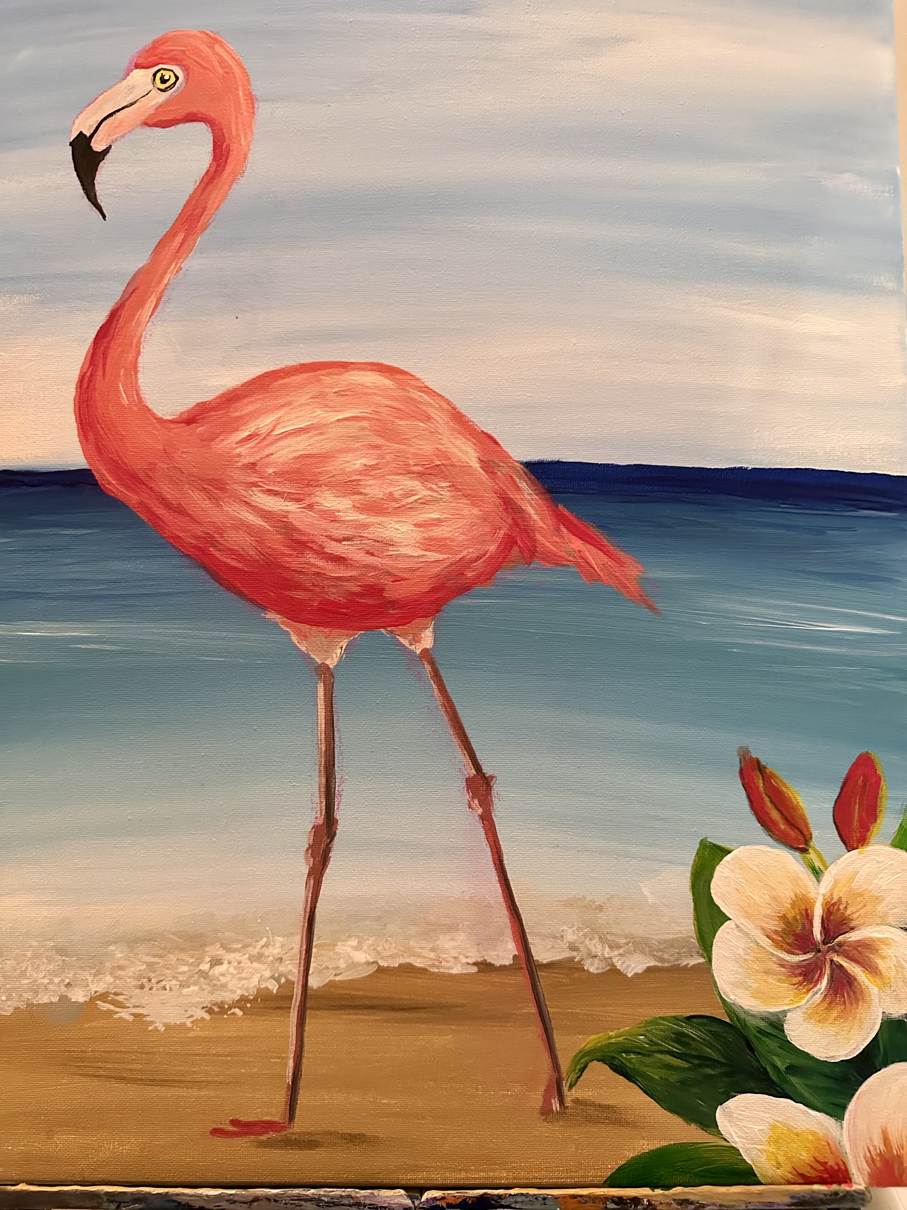 Tropical Flamingo Painting Party with The Paint Sesh