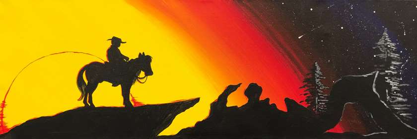 Twilight Mesa Pinot S Palette Painting Twilight Mesa Pinot S Palette Painting