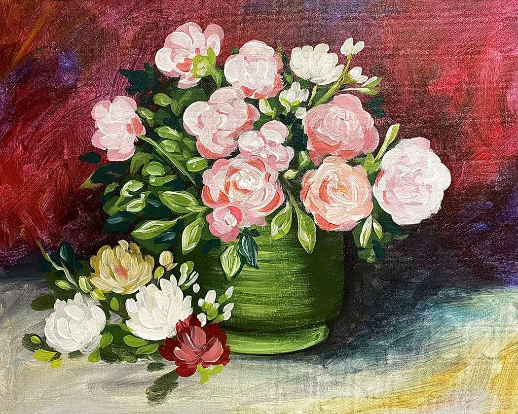 Pink Roses Vincent Pink Roses In A Vase Vincent Van Gogh