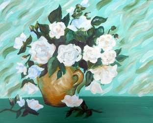 Van Goghs White Roses