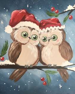 Vintage Christmas Owls