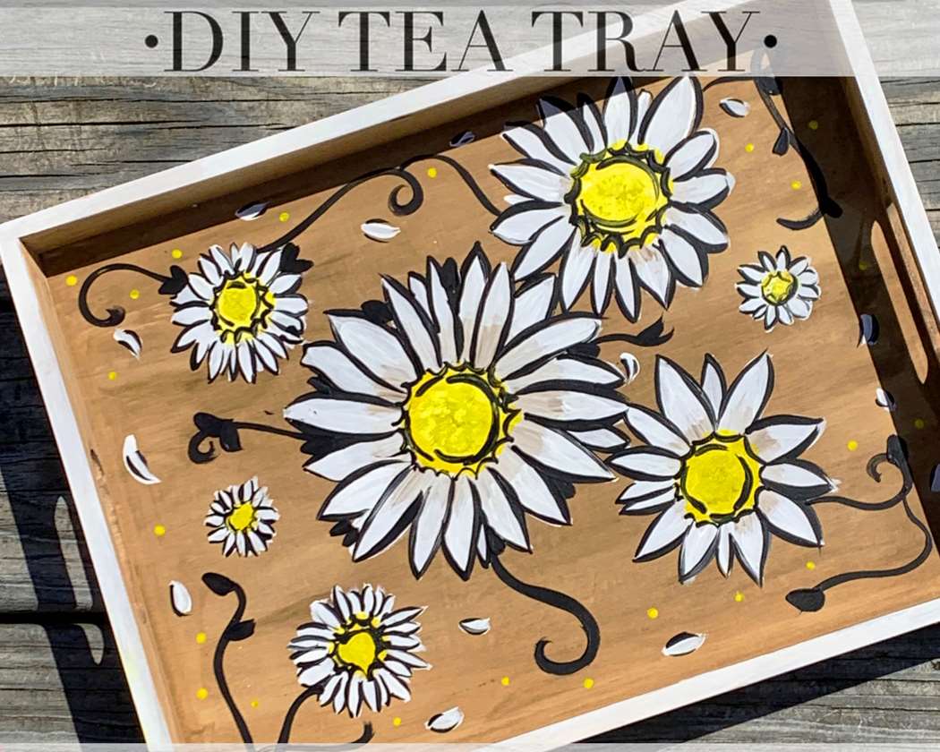 Vintage Daisy Tray