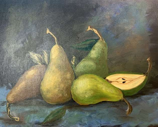 Vintage Still Life With Pears