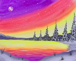 Vivid Winter Night
